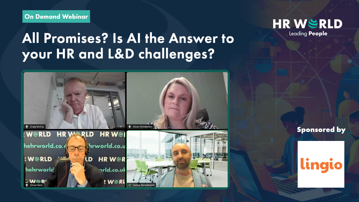 lingio webinar on demand All Promises? Is AI the Answer to your HR and L&D challenges?